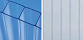Jednokomorový priesvitný polykarbonát, (nie priehľadný - sklovity), hr. 8 mm, s jednostrannou UV stabilizáciou, NO DROP, U = 3,3 W/m²K v streche a kompaktný, sklovitý polykarbonát, hr. 4 mm,  s obojstrannou UV stabilizáciou U = 5,4 W/m²K v bokoch a čelných stenách